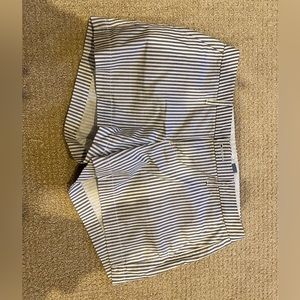 Striped women’s  khaki shorts